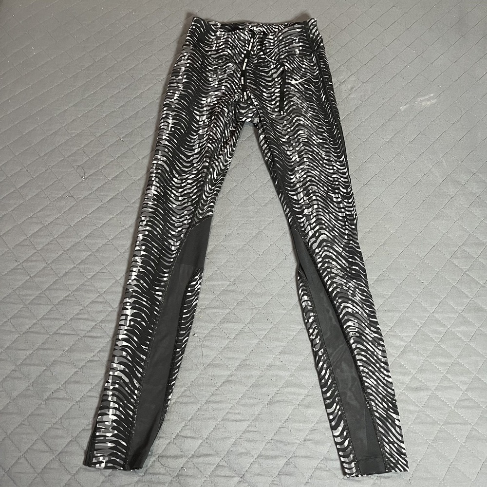 Nike Dri-FIT Epic Lux Sidewinder Women's Running Crop Leggings Gray/BlacK - XS